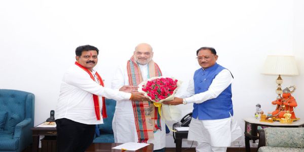 अमित शाह से विष्णु देव साय की मुलाकात