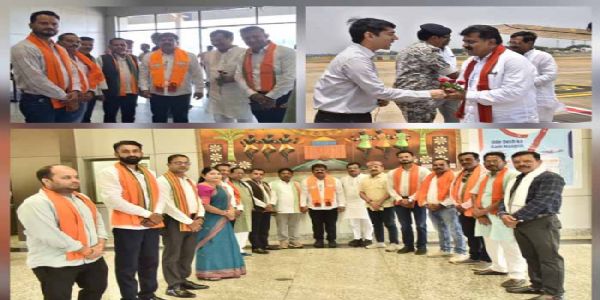 उप मुख्यमंत्री विजय शर्मा बस्तर प्रवास पर जगदलपुर पहुंचे