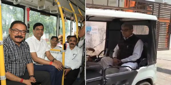 प्रधानमंत्री की अपील का बरेली में दिखा असर, ‘नो व्हीकल डे’ पर मंत्री ईरिक्शा से निकले, जिलाधिकारी अधिकारियों संग ईबस से पहुंचे तहसील