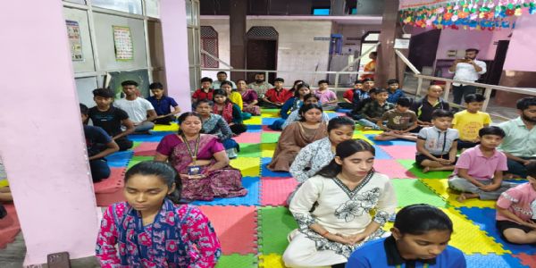 पीबीआरपी अकादमी में योग शिविर आयोजित, छात्रों को दी स्वास्थ्य संबंधी जानकारी