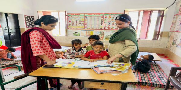 मुख्य विकास अधिकारी ने पीएम श्री कम्पोजिट विद्यालय का किया औचक निरीक्षण