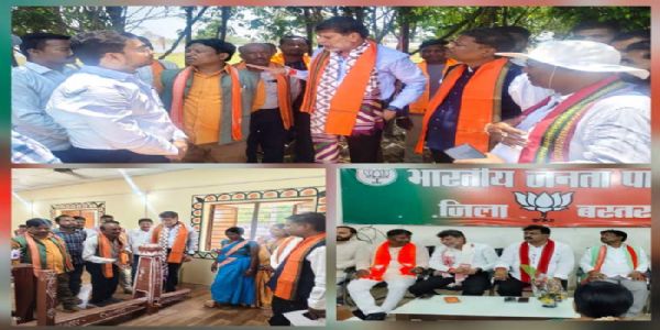 केन्द्रीय गृहमंत्री के पहले बस्तर प्रवास पर स्वागत की तैयारियां जाेराे पर केन्द्रीय गृहमंत्री के पहले बस्तर प्रवास पर स्वागत की तैयारियां जाेराे पर