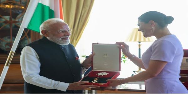 स्वीडन ने प्रधानमंत्री मोदी को ‘रॉयल ऑर्डर ऑफ पोलर स्टार’ से किया सम्मानित