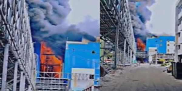 पावर प्लांट में भीषण आगा
