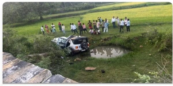 (अपडेट) सड़क हादसे में बड़े भाई की मौत, भाई-बहन सहित तीन घायल