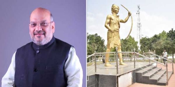 केंद्रीय गृहमंत्री अमित शाह एवं गुंडाधुर की प्रतिमा केंद्रीय गृहमंत्री अमित शाह एवं गुंडाधुर की प्रतिमा