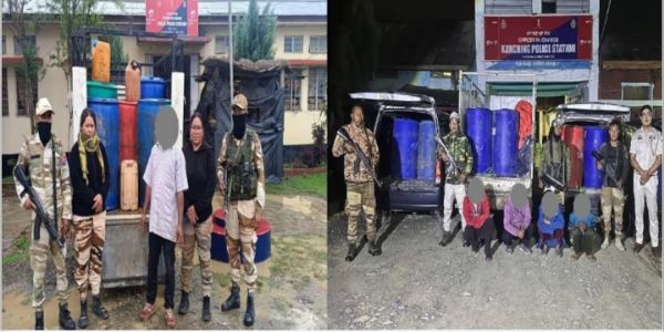 मोरेह की ओर जा रहे अवैध ईंधन की खेप जब्त, पांच चालक गिरफ्तार