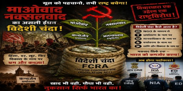 सामने आया सच-माओवाद और कन्वर्जन के लिए खाद का काम करता है विदेशी चंदा