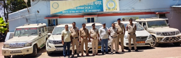 भोपाल पुलिस ने चार पहिया वाहन धोखाधड़ी करने वाले गिरोहों का किया भंडाफोड़