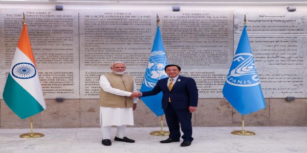 प्रधानमंत्री एफएओ मुख्यालय में प्रधानमंत्री एफएओ मुख्यालय में