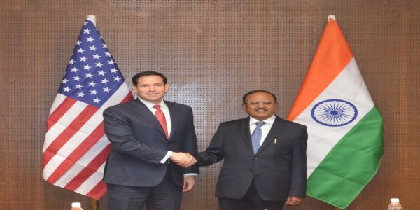 राष्ट्रीय सुरक्षा सलाहकार अजीत डोभाल और विदेश मंत्री मार्को रूबियो