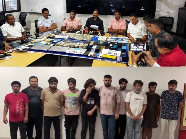 रायपुर क्राइम ब्रांच पुलिस पत्रकाराें काे संबाेधित करते रायपुर क्राइम ब्रांच पुलिस पत्रकाराें काे संबाेधित करते