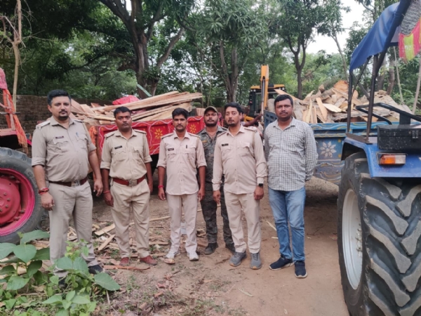 अवैध आरा मिल पर वन विभाग की बड़ी कार्रवाई