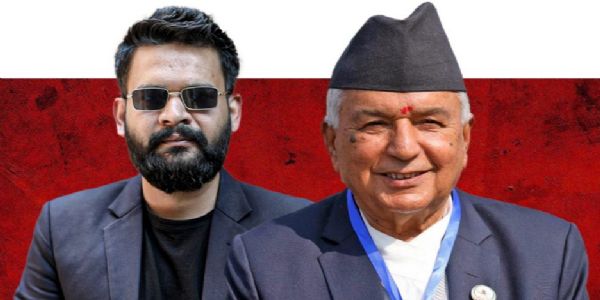 नेपाल के राष्ट्रपति रामचन्द्र पौडेल और प्रधानमंत्री बालेन्द्र शाह नेपाल के राष्ट्रपति रामचन्द्र पौडेल और प्रधानमंत्री बालेन्द्र शाह