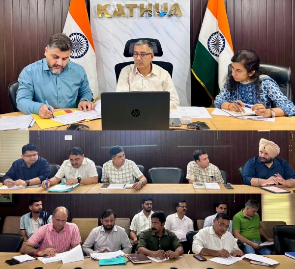 Directs to expedite development works, DC Kathua reviews progress Directs to expedite development works, DC Kathua reviews progress