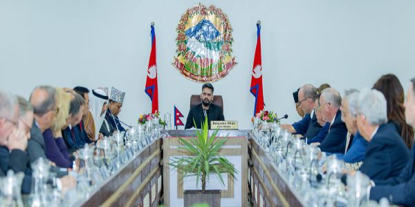 नेपाल के प्रधानमंत्री बालेन्द्र शाह की यूरोपीय देशों के राजदूतों के साथ संयुक्त बैठक नेपाल के प्रधानमंत्री बालेन्द्र शाह की यूरोपीय देशों के राजदूतों के साथ संयुक्त बैठक