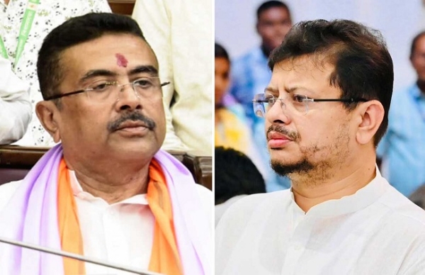 मुख्यमंत्री शुभेंदु अधिकारी और तृणमूल विधायक ऋतब्रत बनर्जी