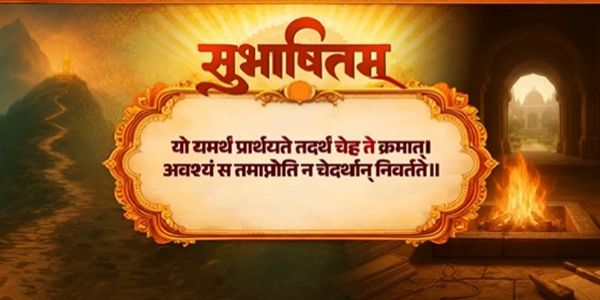 प्रधानमंत्री मोदी का एक्स पर साझा सुभाषितम्।