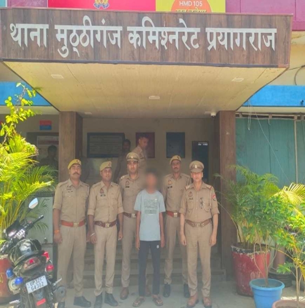 हत्या मामले में गिरफ्तार आरोपित का छाया चित्र