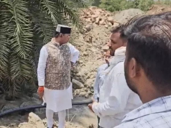 मंत्री विश्वास सारंग ने किया निरीक्षण