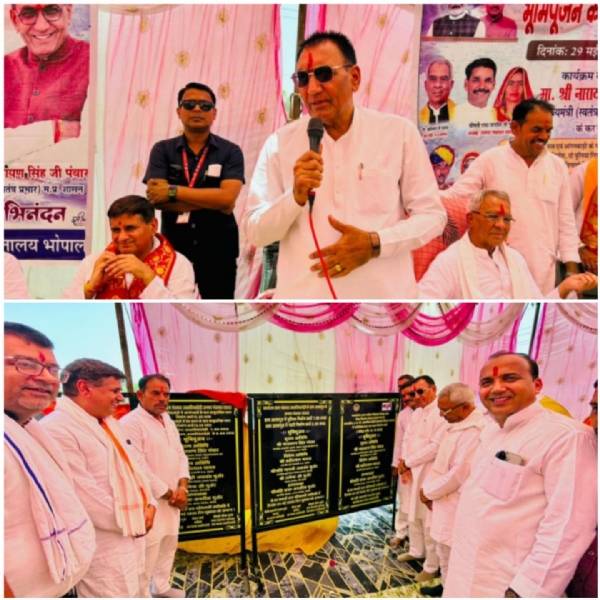 मंत्री पंवार ने किया 1 करोड़ 59 लाख से अधिक के कार्यों का भूमिपूजन व निरीक्षण