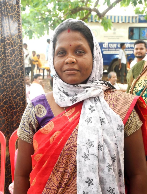 लाभार्थी महिला। लाभार्थी महिला।