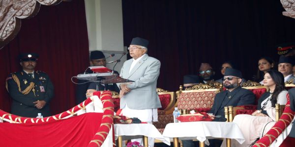 नेपाल के राष्ट्रपति का संबोधन नेपाल के राष्ट्रपति का संबोधन