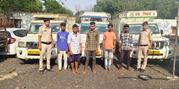 जांजगीर-चांपा में मवेशी तस्करी का भंडाफोड़, पांच आरोपित गिरफ्तार