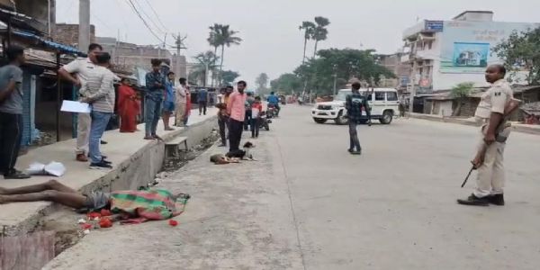 सड़क दुघर्टना में विक्षिप्त बुजुर्ग की मौत