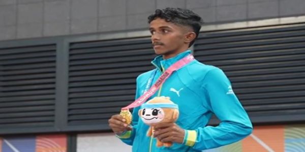 निखिल चंद्रशेखर ने पुरुषों की 3000 मीटर स्टीपलचेज स्पर्धा में स्वर्ण पदक जीता