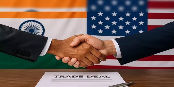भारत और अमेरिका के लोगो का प्रतीकात्मक चित्र भारत और अमेरिका के लोगो का प्रतीकात्मक चित्र