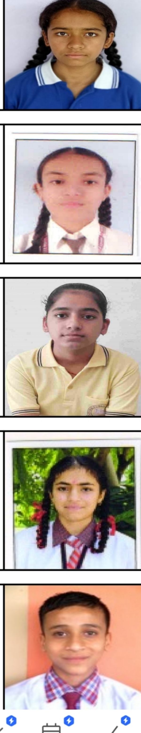 टॉप तीन के बच्चे।