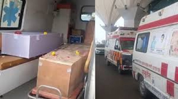 पिता-पुत्र के शव ले जाने से फ्लाइट ऑपरेटर का इनकार
