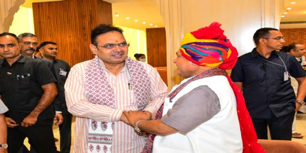 मुख्यमंत्री भजनलाल शर्मा ने पांच राज्यों के विधानसभा अध्यक्षों से की मुलाकात