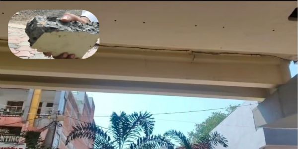 फ्लाई ओवर से गिरे टुकड़े मूल स्ट्रक्चर का हिस्सा नहीं स्लरी थे