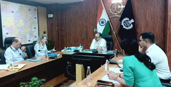 डीजीपी राजीव कुमार शर्मा से मिला यूनिसेफ का प्रतिनिधिमंडल