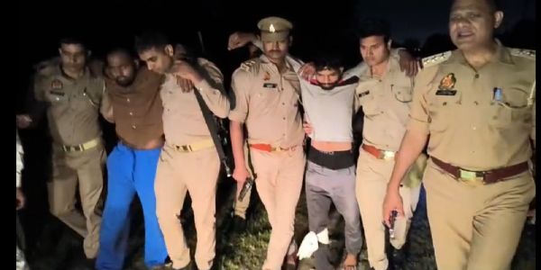 बरेली में सुरंग बनाकर 20 लाख का तांबा चोरी करने वाले दाे बदमाश मुठभेड़ में घायल, तीन गिरफ्तार