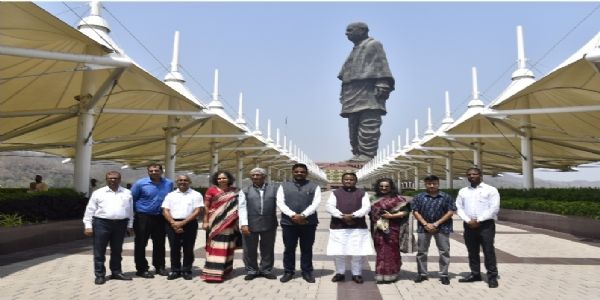 ओडिशा के मुख्यमंत्री मोहन चरण मांझी ने स्टैच्यू ऑफ यूनिटी पहुँचे