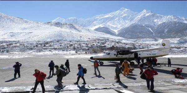 नेपाल के मुस्तांग जिले में रहा विमानस्थल
