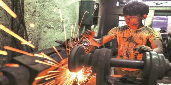 औद्योगिक उत्पादन के लोगो का प्रतीकात्मक चित्र औद्योगिक उत्पादन के लोगो का प्रतीकात्मक चित्र