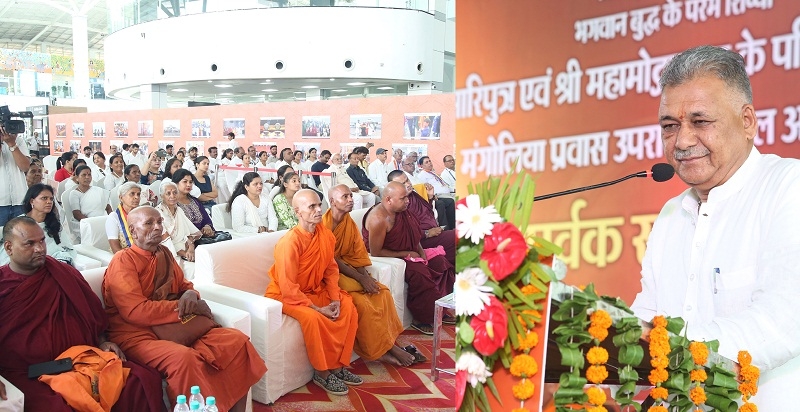 भोपाल एयरपोर्ट पर आयोजित कार्यक्रम को संबोधित करते हुए मंत्री परमार भोपाल एयरपोर्ट पर आयोजित कार्यक्रम को संबोधित करते हुए मंत्री परमार