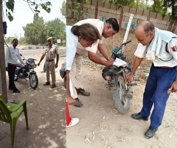 राजस्थान पुलिस का ट्रैफिक महाअभियान: काली फिल्म,फर्जी नंबर प्लेट और अवैध हूटर-बत्तियों पर चला कानून का डंडा राजस्थान पुलिस का ट्रैफिक महाअभियान: काली फिल्म,फर्जी नंबर प्लेट और अवैध हूटर-बत्तियों पर चला कानून का डंडा