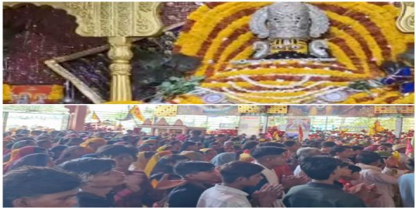 राजगढ़ः परमा एकादशी पर खाटू श्याम मंदिर में उमड़ा श्रद्धालुओं का सैलाब