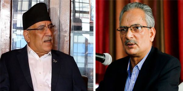 माओवादी नेता प्रचण्ड और डा बाबूराम भट्टराई माओवादी नेता प्रचण्ड और डा बाबूराम भट्टराई