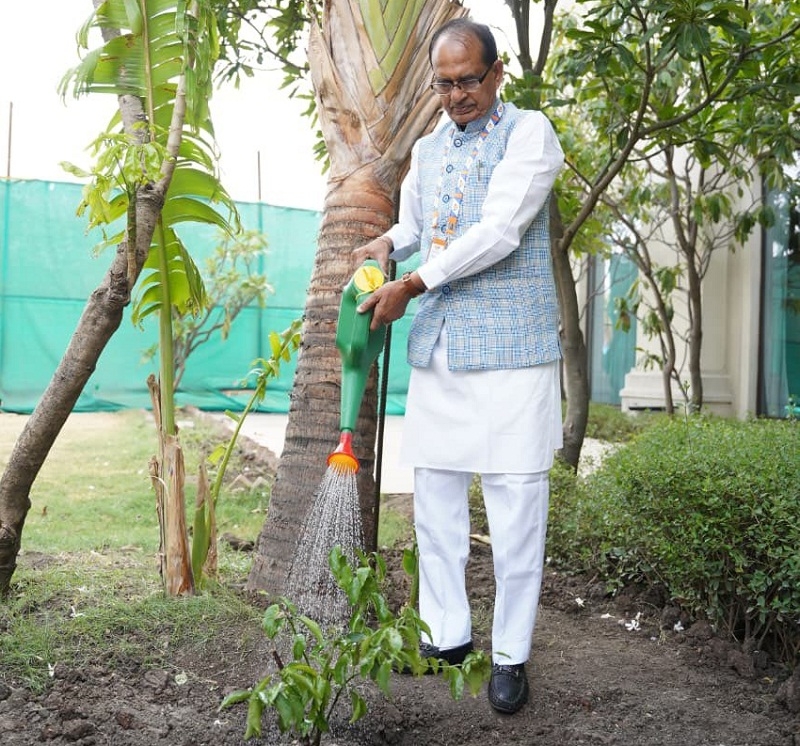 ब्रिक्स बैठक से पहले शिवराज सिंह ने इंदौर में किया पौधरोपण ब्रिक्स बैठक से पहले शिवराज सिंह ने इंदौर में किया पौधरोपण