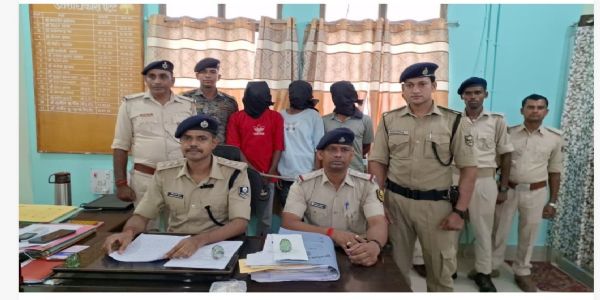 नालंदा जिले में चोरी के मामले में तीन आरोपित गिरफ्तार