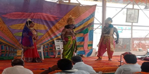 श्रीराम मंदिर में लीला का मंचन सम्पन्न