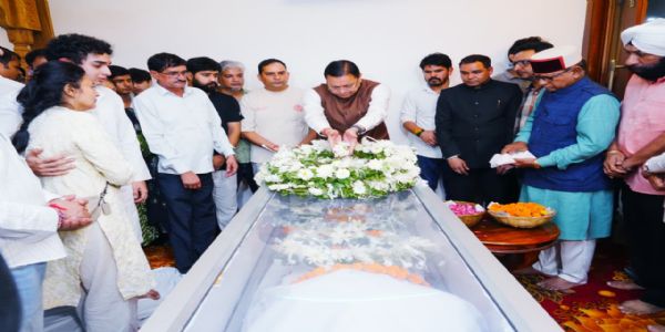 मुख्यमंत्री ने दिवंगत निशानेबाज जसपाल राणा को अर्पित की श्रद्धांजलि