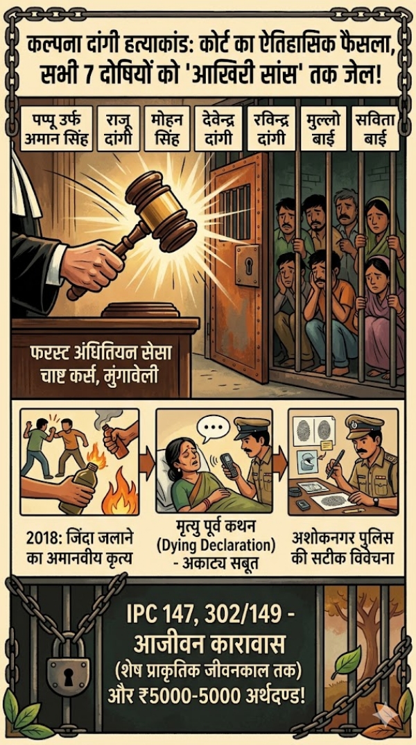 Ashoknagar: Historic verdict in the high-profile Kalpana Dangi Ashoknagar: Historic verdict in the high-profile Kalpana Dangi