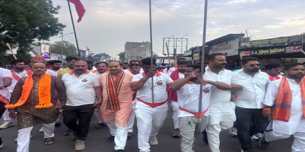 जबलपुर में विश्व हिन्दू परिषद, बजरंग दल का त्रिशूल दीक्षा कार्यक्रम, निकली भव्य शौर्य यात्रा